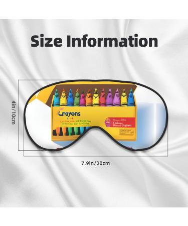 Sleep Mask Eye for Women & Men - Reusable Soft Blackout Masks for Better Sleep | Travel & Camping Essentials | Perfect Gifts - Cute Crayons Box - Buy Online on GoSupps.com