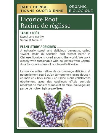 Traditional Medicinals - Organic Licorice Root Herbal Tea (Pack of 6) - Sustainably Sourced Fair Wild Licorice - 96 Tea Bags Total Tea Licorice Root 16 Count (Pack of 6) - Buy Online on GoSupps.com