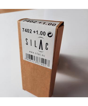 Silac-Pink Cristal 7402 Women's Reading Glasses - Light Comfortable & Durable - Diopter +3.50 - Stylish Transparent Pink Frame - Buy Online on GoSupps.com