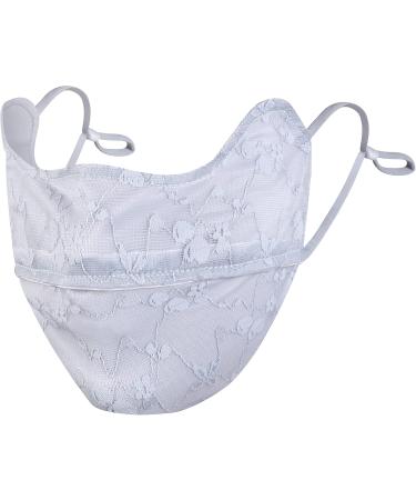 Shop Ligart Cooling Breathable Lace Face Mask for Women - Sun Protection Sports Mask in Black & Gray - International Shipping Available - Buy Online on GoSupps.com