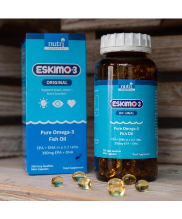 Eskimo-3 Fish Oil Capsules - Nutri Advanced 250ct - Unflavoured | Pack of 1 - Buy Online on GoSupps.com