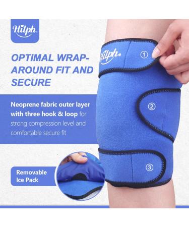 Hilph Cooling Cuff for Knee Pain Relief | Cold & Warm Compress for Arthritis Swelling & Recovery | Large Cooling Pack for Knee Replacement & Bruises - International Shipping Available - Buy Online on GoSupps.com