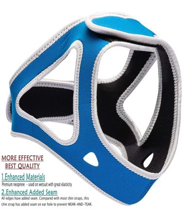 WAKI HOME Anti Snoring Chin Strap - Advanced Solution for Men and Women - Stop Snoring Sleep Aid (Blue) - Buy Online on GoSupps.com