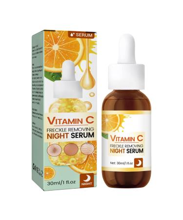 Rosarden Vitamin C Serum For Face - Anti-Dark Spots & Brightening Serum - Vitamin C Freckle Removing Night Serum with Hyaluronic Acid & Lemon Extract - Vitamin C Serum For Dull Tired