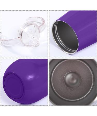 Stainless Steel Sippy Cup 10 oz | BPA Free, Double Wall Insulated | Toddler Straw Cup with Handles & Silicone Lid | Non-Spill, Purple - Buy Online on GoSupps.com