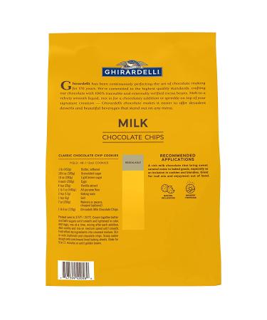 Ghirardelli Milk Chocolate Chips 5 lb Bag - 800 Chips per lb - Pack of 1 - Buy Online on GoSupps.com