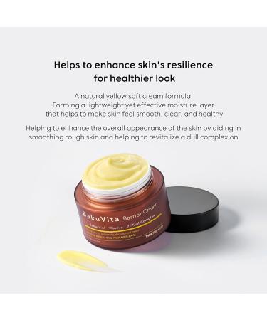 THANKYOU FARMER BakuVita Barrier Cream - Vegan Bakuchiol Moisturizer Day & Night Nourishing Cream Vitamin C & E Serum for Pore Care & Firming - 1.75 fl oz (50ml - Buy Online on GoSupps.com