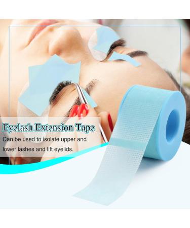 Lash Tape for Eyelash Extensions - Silicone Gel Pain-Free Removal Sensitive Skin - Breathable Micro-Porous Tape (2 Rolls 1in x 4yd Blue - Buy Online on GoSupps.com