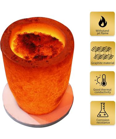 MakGrand 3.5kg Casting Graphite Crucible | High Temperature Resistant for Aluminum, Gold, Silver, Copper | Melting and Refining Tool - Buy Online on GoSupps.com