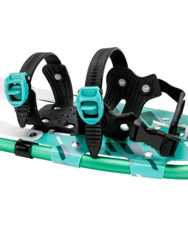 Gpeng All Terrain Snowshoes 27 - Lightweight Aluminum Alloy, Adjustable Bindings, Carrying Bag & Poles - Green - 160-235 lbs - Buy Online on GoSupps.com