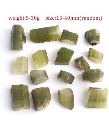 Stone 1PC Natural Rare Green Tourmaline Quarzt Rough Stone Raw Gemstone Specimen Irregular Crystals Collection Reiki kaixun - Buy Online on GoSupps.com