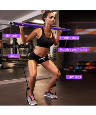 I-WILL Pilates Bar Kit with Resistance Band - Portable Exercise Stick for Yoga, Stretching, Sit-Ups - Home Fitness Gym for Men and Women - Buy Online on GoSupps.com