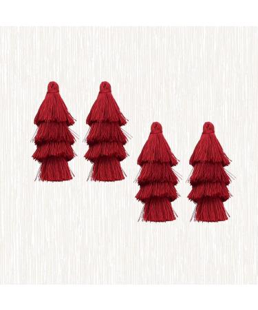 EXCEART 8 Pcs Tassel Earrings Hanging Tassel Keychain Tassel Earring Accessories Pendant Long Key Chain - Buy Online on GoSupps.com