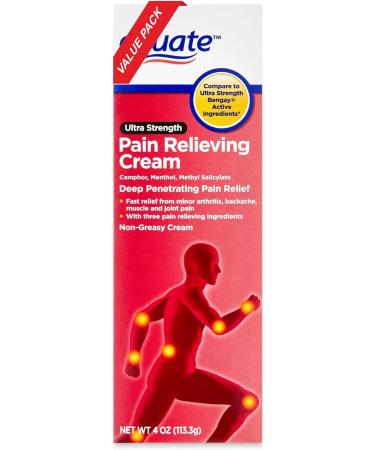 Equate Ultra Strength Pain Relieving Cream Equate Ultra Strength Pain Relieving Cream Muscle Rub 4 oz Pack of 4 1 - Buy Online on GoSupps.com