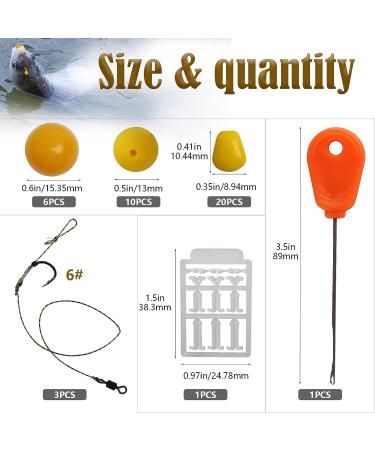 Dovesun Carp Fishing Hair Rigs Carp Rig Kit - 41pcs/151pcs #6 Hooks - Fishing Bait Rigs & Accessories - Buy Online on GoSupps.com