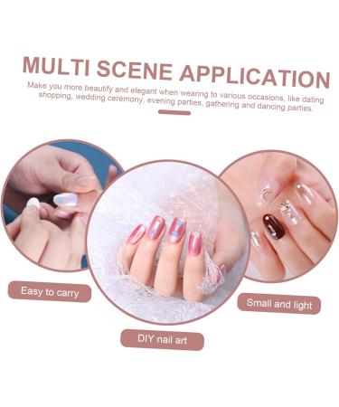 Beatifufu 2 Nail Art with Five Petals 3d Nail 3d Flower Nail Charm Pearl Nail Gem 3d Manicure Charms Nail Bead Nails Rhinestones Nail Decor Decorative Nail Flowers The Flowers Amulet Acrylic - Buy Online on GoSupps.com