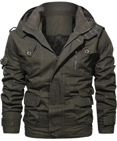 Buy Hanxiulin Oversized Plush Hoodie Jacket - Men's Winter Woolen Coat with Color Variants | Cozy Quilted Outerwear - Buy Online on GoSupps.com