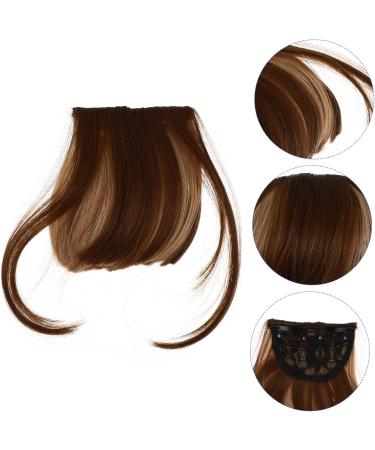 Ipetboom Bang Clip Fake Women Hair French Bangs Clip Hair Wispy Bang Hair Bang Volume Bangs Hair Clip French Hair Pin Flat Bang Woman High Temperature Wire Ladies Clip Real Person 25X15X2CM Assorted Color - Buy Online on GoSupps.com