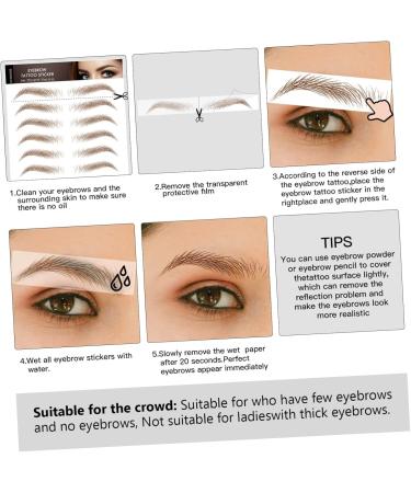 FRCOLOR 15 Sheets Eyebrow 3d Sticker Lady Tools Natural Eyebrow Shaper Eyebrow Stickers Like Real 4d - Buy Online on GoSupps.com