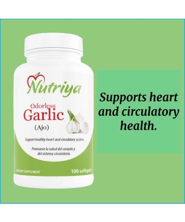 Odorless Garlic (AJO) - Supports Cardiovascular Health - Promotes Healthy Cholesterol - Immune System Support - 100 softgel - Buy Online on GoSupps.com