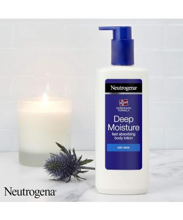 Neutrogena Deep Moisture Body Lotion for Dry Skin - 250 ml Hydrating Moisturizer | International Shipping Available - Buy Online on GoSupps.com
