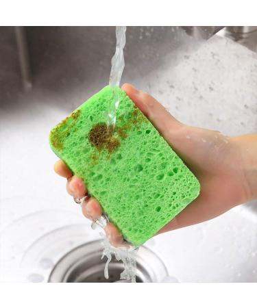 Non-Scratch Dish Sponge Dual-Sided Kitchen Sponges for Dishes Long Lasting Dishwashing Household Cleaning Sponges Home Scrub Sponge - Buy Online on GoSupps.com