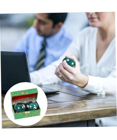 Tovinanna 4 Pieces Metal Massage Balls - Stress Relief Handballs for Effective Hand Massage | International Shipping Available - Buy Online on GoSupps.com