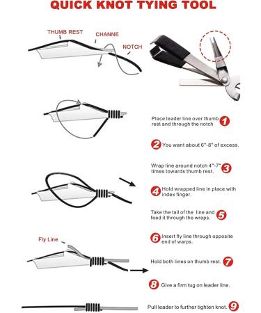 8-Piece Stainless Steel Fishing Tool Set with Knot Tying Tools, Fly Line Clippers, Hook Remover, and Retractor - Angler Accessories - Buy Online on GoSupps.com