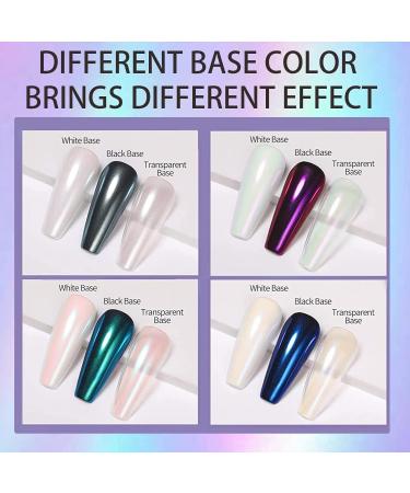 Magic Mermaid Chrome Nail Powder Set - Pearl Chrome Metallic Mirror Effect Pigment for Gel Polish Nail Art Decoration - Buy Online on GoSupps.com