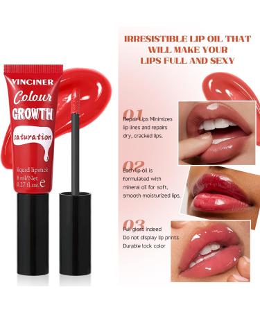 4 Colors Hydrating Glossy Liquid Lipstick Set | Moisturizing Lip Gloss & Long Lasting Lip Stain for Women - Buy Online on GoSupps.com