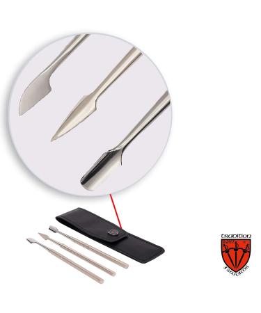 3 Swords Germany Professional Cuticle Pusher, Cuticle Knife, and Nail Cleaner - Stainless Steel Manicure Pedicure Tool Set (7940) - Buy Online on GoSupps.com
