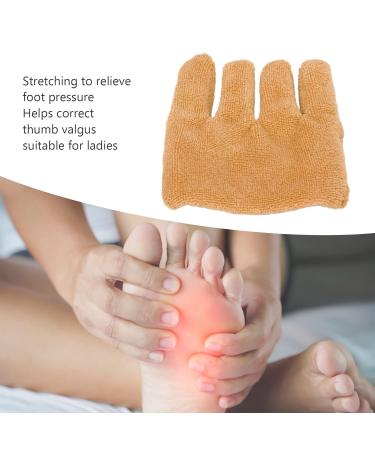 Foot Alignment Socks for Pressure Relief & Corrective Effect | Terry Cloth & Fleece Orange Toe Spreader Socks - Shop Internationally - Buy Online on GoSupps.com