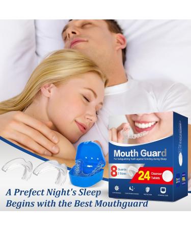 Shop Moldable Mouth Guard for Teeth Grinding Anti-Clenching Sleep Aid Kids & Adults Includes 24 Cleaner Tablets - Buy Online on GoSupps.com