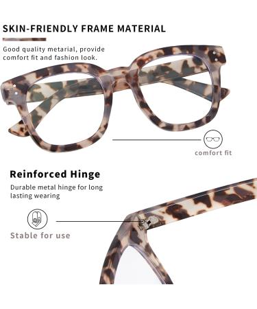 Madison Avenue Grey Demi Blue Light Blocking Glasses for Women - Stylish Oversized Computer Eyeglasses with Anti-Eyestrain & UV Protection - Buy Online on GoSupps.com