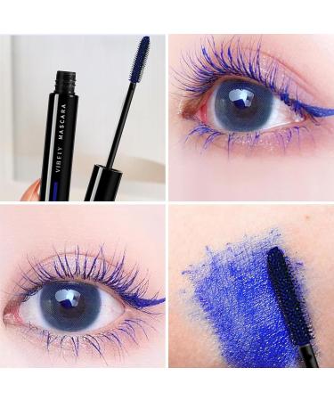 Generic Mascara for Eyelashes Coloured Mascara Waterproof Brown Mascara Voluminous Fiber False Lash Effect Tubing Mascara Volumizing Lengthening Charming Curling Eyelashes Party Stage Use Blue - Buy Online on GoSupps.com