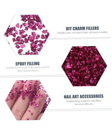 1 Glass Chip Nail Jewels Rhinestones Glass Epoxy Fillers Chips in Bulk Crushed Glass Ornaments Small Nail Art Rhinestones Polymer Clay Mat Nails Gems Bottle Accessories Irregular 0.5X0.3cm Rosy - Buy Online on GoSupps.com