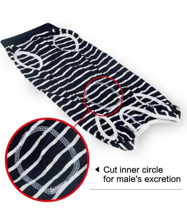 Breathable Dog Dividers for Surgical Wounds | XL Anti-Losing Cone & E-Neck Band Alternative - Blue Striped (1-Pack) - Buy Online on GoSupps.com