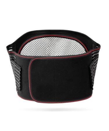 Extended support for the lower back of men and women Self -heated decompression posture lumbar spine waist back support belts Heated back support for pain relief (CO L/Large black