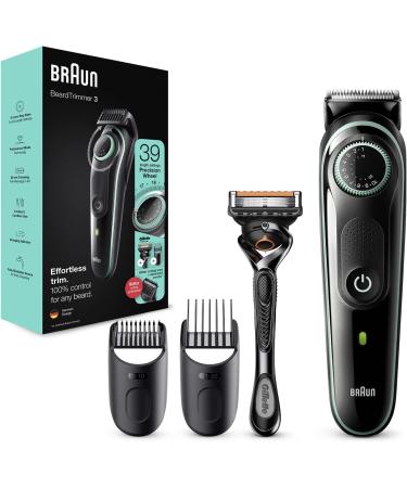 Procter Gamble Braun Beard Trimmer 3 BT3341 beard trimmer for men facial hair facial hair reliable blades 39 length settings blackgreen - Buy Online on GoSupps.com