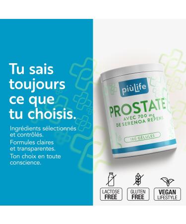 Saw Palmetto Prostate et Confort Urinaire Palmier Nain G lules 700mg par dose Pi Life 2/Jour Avec Pygeum Africanum et Myrtille Antioxydant 180 G lules Health Man 180 unit (Lot de 1) - Buy Online on GoSupps.com