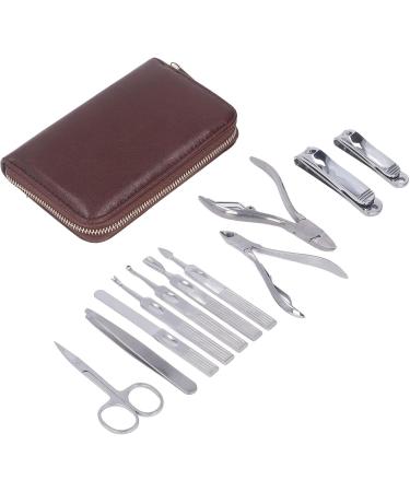 Glomora Manicure Set 11 Pieces Portable Stainless Steel Nail Clipper Set for Finger Nail Ear Care - Buy Online on GoSupps.com