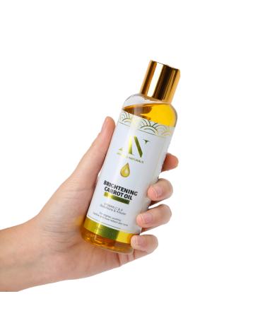 Organic Body Oil with Carrot & Papaya Extract Natural Moisturizing Body Oil for Dry Skin Non-Greasy Fast Absorbing Daily Body Moisturizer Hydrating Skin Oil 6.7 fl oz