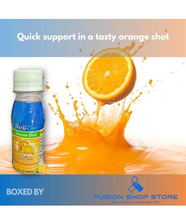 Glucose Shots Liquid- Orange Flavor (Pack of 3) Boxed by Fussion Shop Store - Buy Online on GoSupps.com