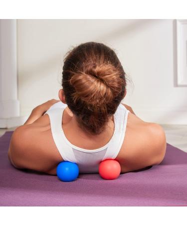 YANSYI Massage Lacrosse Ball - Ideal for Yoga, Physical Therapy, Deep Tissue Massage - Portable Myofascial Trigger Point Release Tool (Pink/Gray) - Buy Online on GoSupps.com