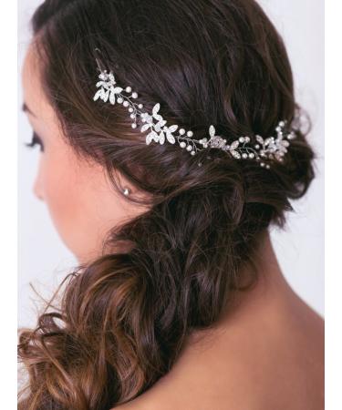 Handmade Wedding Crystal Rhinestone Headband - Elegant Vine Style Hair Accessory for Ladies' Evening Parties - Buy Online on GoSupps.com