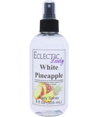 White Pineapple Body Spray 8 ounces Body Mist for Women with Clean Light & Gentle Fragrance Long Lasting Perfume with Comforting Scent for Men & Women Cologne with Soft Subtle Aroma For Daily 8 Fluid Ounces