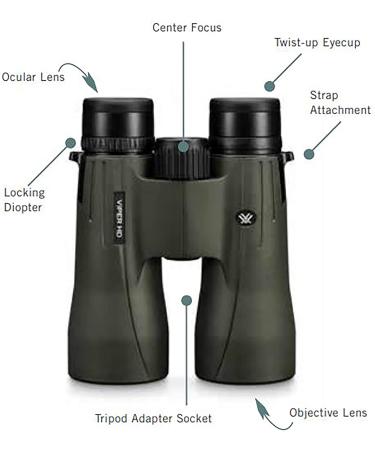 Vortex Optics Viper HD 10x42 Roof Prism Binoculars - High Definition Optics - Buy Online on GoSupps.com
