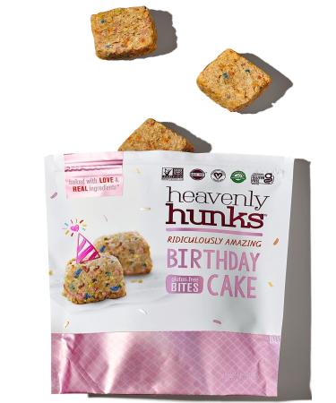 Heavenly Hunks Organic Birthday Cake - 22oz Bag Birthday Cake 1.37 Pound (Pack of 1)