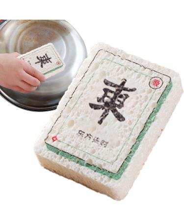 Dish Wash Sponge - Mahjong Kitchen Cleaning Sponge | Long-Lasting Wood Pulp Fiber Dishwasher Sponge for Kitchen Restaurants Canteens Dish Bowl Cleaning Klufo - Buy Online on GoSupps.com