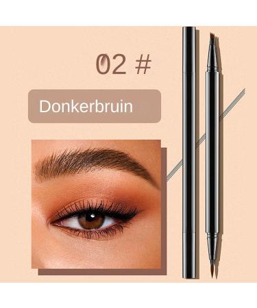 Eyebrow pencil Liquid Eye Brow microblading Pencil Liquid Brow Pen Eyebrow Pencils for Women 2in1 Waterproof Eyebrow Pencil with 4 Tips Long Lasting Eyebrow Contour Pen for Day 2 - Buy Online on GoSupps.com